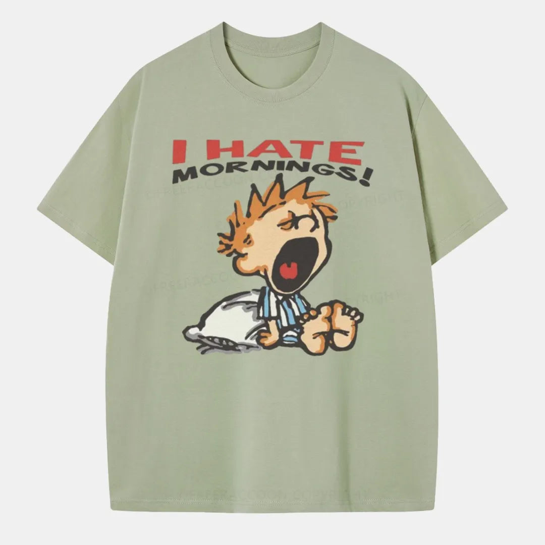 Vintage I Hate Mornings Classic T-Shirt