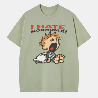 Vintage I Hate Mornings Classic T-Shirt