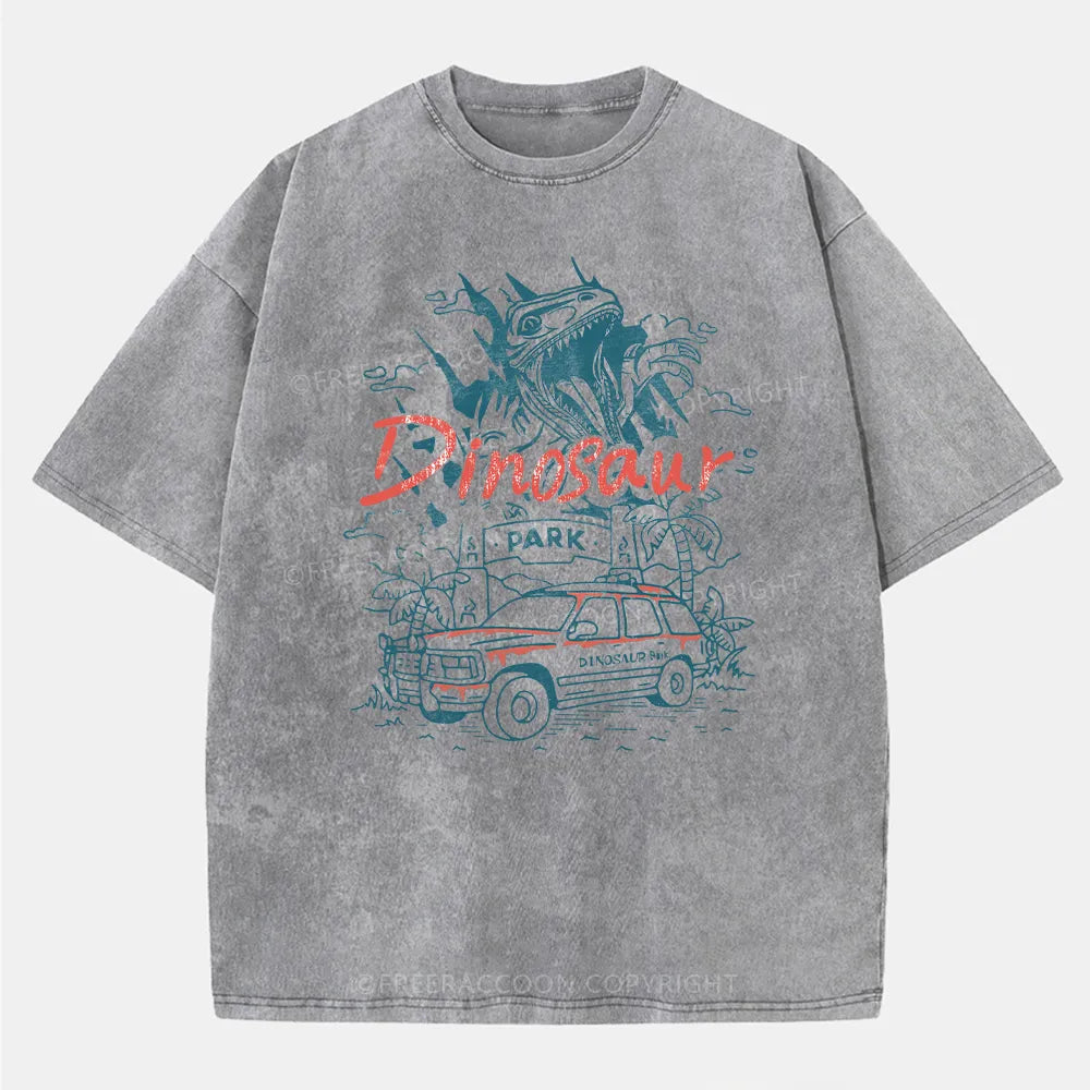 Vintage Dinosaur Entrance Washed T-Shirt