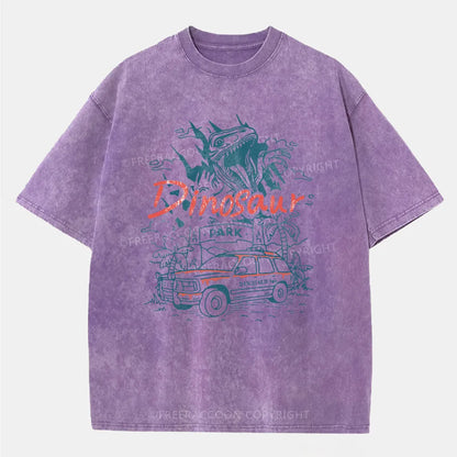 Vintage Dinosaur Entrance Washed T-Shirt