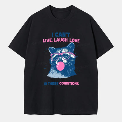 Vintage Can'T Live Laugh Love Raccoon Classic T-Shirt