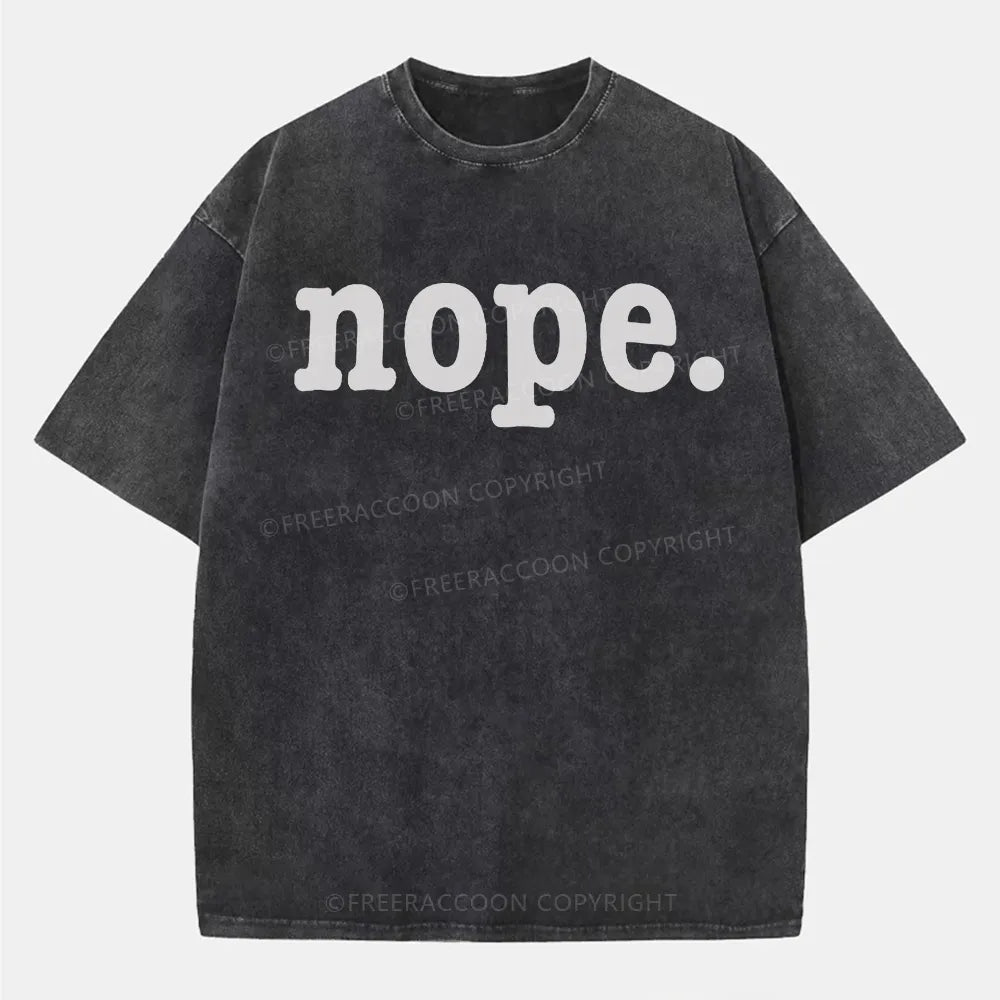 Vintage Nope. Washed T-Shirt