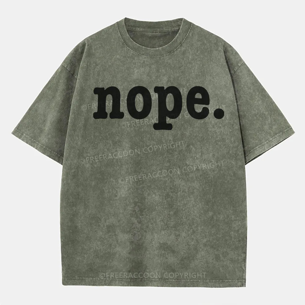 Vintage Nope. Washed T-Shirt