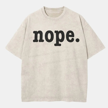 Vintage Nope. Washed T-Shirt