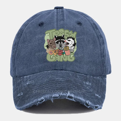 Vintage Trash Food Ripped Washed Cap