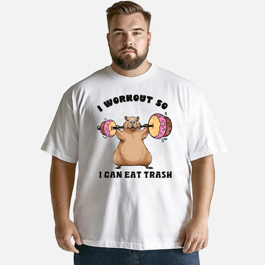 Vintage I Workout, So I Can Eat Trash Classic T-Shirt