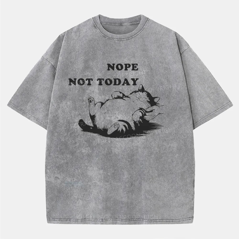 Vintage Nope, Not Today Washed T-Shirt