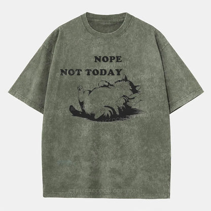 Vintage Nope, Not Today Washed T-Shirt