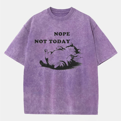 Vintage Nope, Not Today Washed T-Shirt