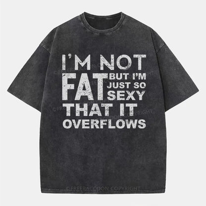 Vintage I'M Not Fat, But I'M Just So Sexy Washed T-Shirt