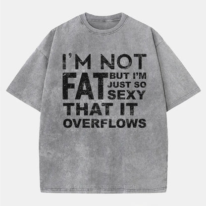 Vintage I'M Not Fat, But I'M Just So Sexy Washed T-Shirt