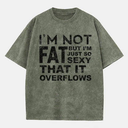 Vintage I'M Not Fat, But I'M Just So Sexy Washed T-Shirt