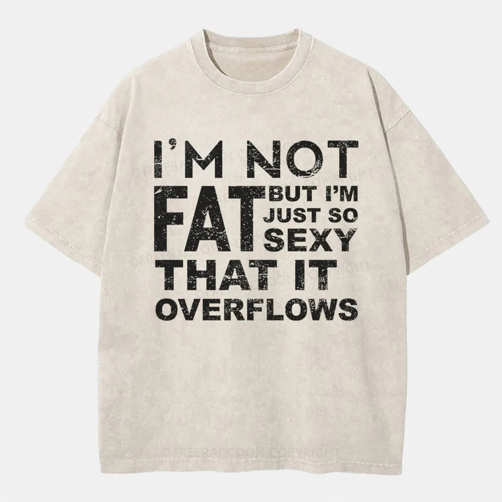 Vintage I'M Not Fat, But I'M Just So Sexy Washed T-Shirt