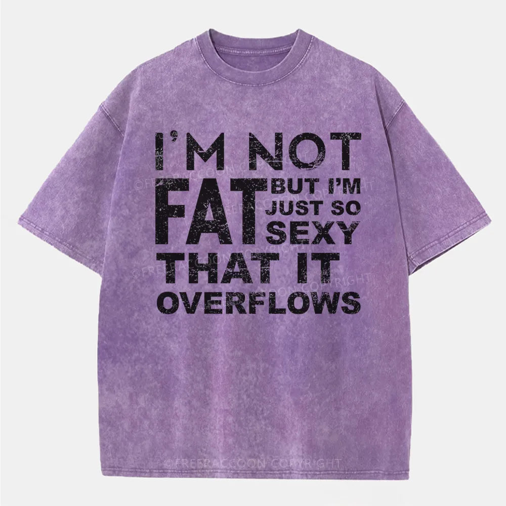 Vintage I'M Not Fat, But I'M Just So Sexy Washed T-Shirt