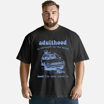 Vintage Adulthood Is The Worst Hood Classic T-Shirt