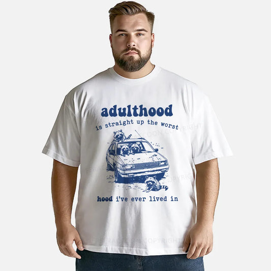 Vintage Adulthood Is The Worst Hood Classic T-Shirt