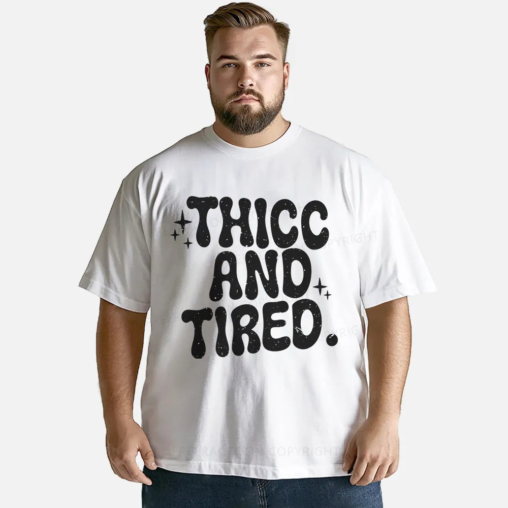 Vintage Thicc And Tired Classic T-Shirt