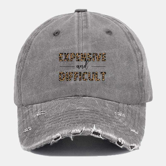 Vintage Expensive And Difficult Ripped Washed Cap