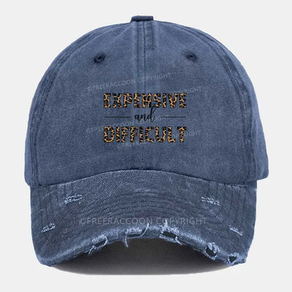 Vintage Expensive And Difficult Ripped Washed Cap