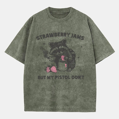 Vintage Raccoon Meme Washed T-Shirt