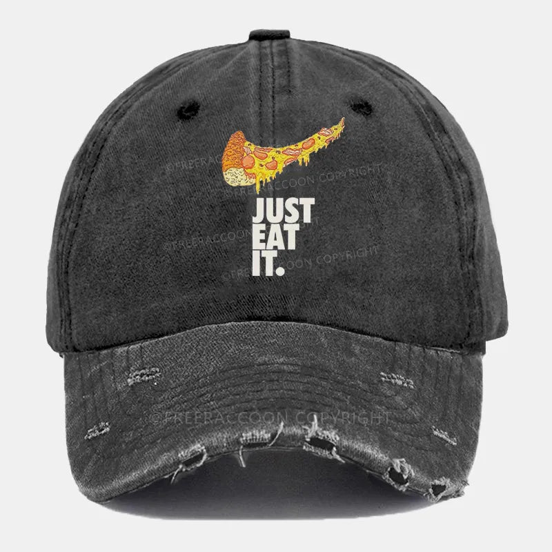 Vintage Just Eat It Ripped Washed Cap