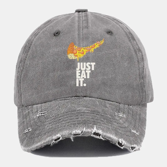 Vintage Just Eat It Ripped Washed Cap