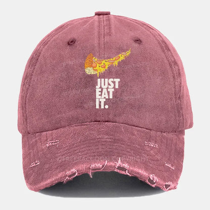 Vintage Just Eat It Ripped Washed Cap