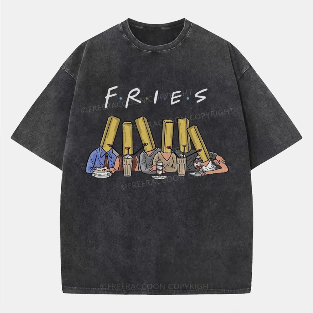 Vintage Fries People Washed T-Shirt