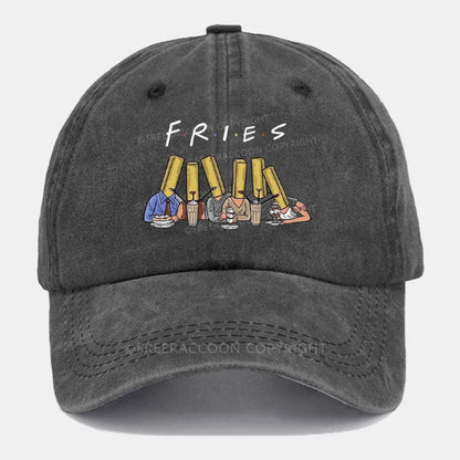 Vintage Fries People Washed Cap