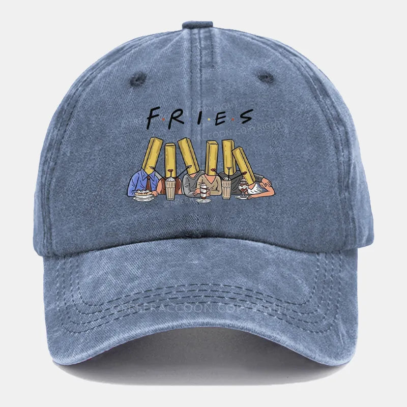 Vintage Fries People Washed Cap