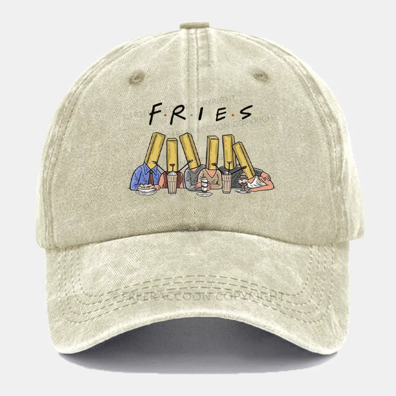 Vintage Fries People Washed Cap