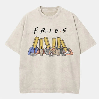 Vintage Fries People Washed T-Shirt