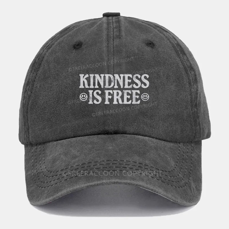 Vintage Kindness Is Free Washed Cap