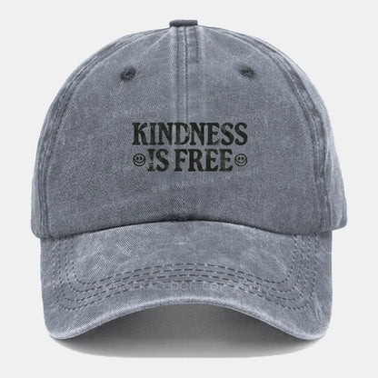 Vintage Kindness Is Free Washed Cap