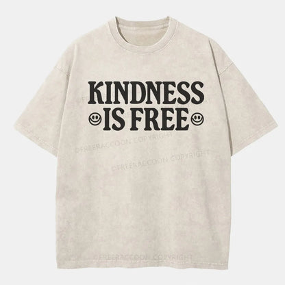 Vintage Kindness Is Free Washed T-Shirt