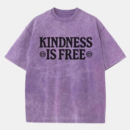 Vintage Kindness Is Free Washed T-Shirt