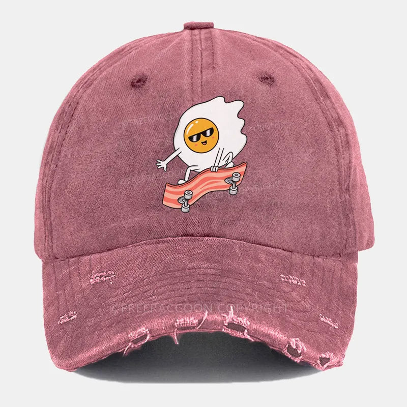 Vintage Eggskate Ripped Washed Cap