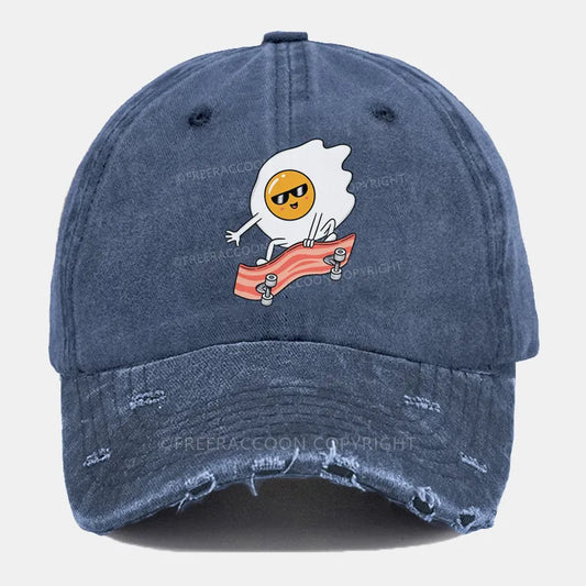 Vintage Eggskate Ripped Washed Cap