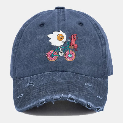 Vintage Break-Fast Ripped Washed Cap