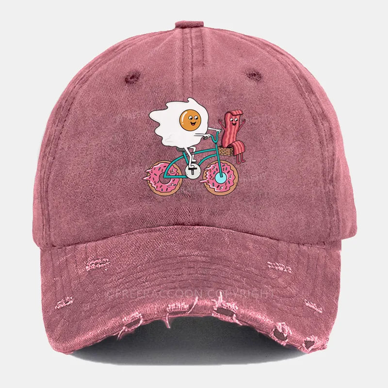 Vintage Break-Fast Ripped Washed Cap