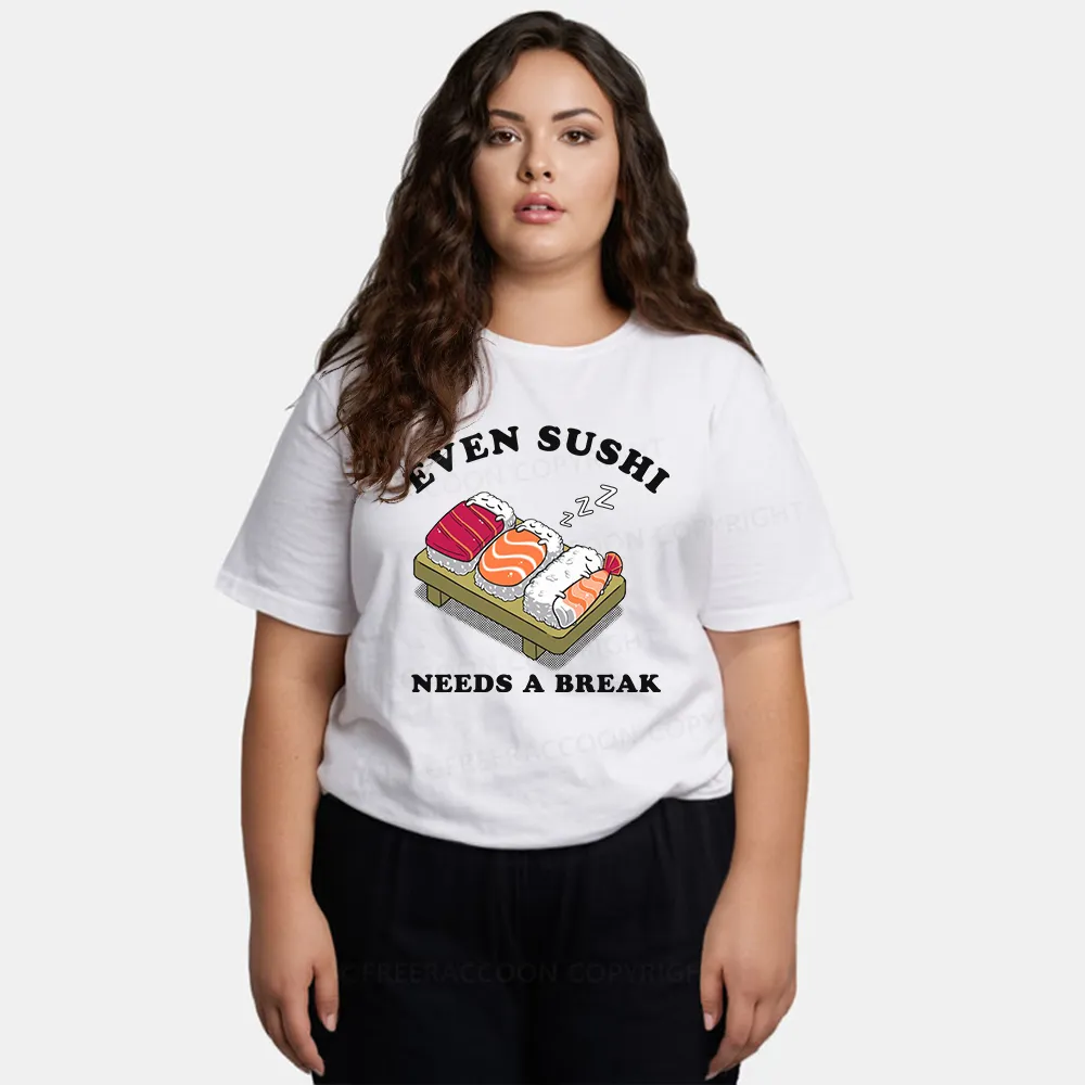 Vintage Even Sushi Needs A Break Classic T-Shirt