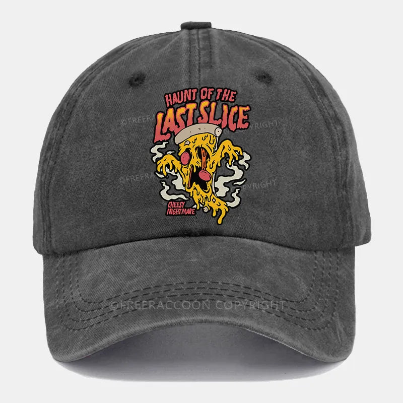 Vintage Haunt Of The Last Slice Pizza Washed Cap