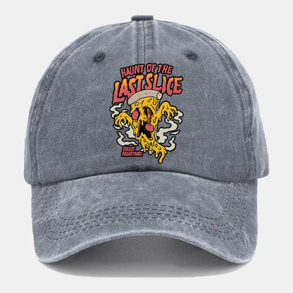 Vintage Haunt Of The Last Slice Pizza Washed Cap