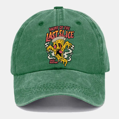 Vintage Haunt Of The Last Slice Pizza Washed Cap