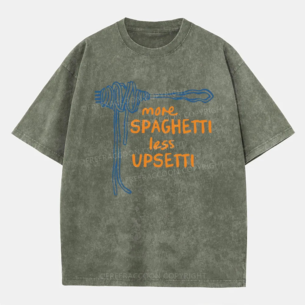 Vintage More Spaghetti Less Upsetti Washed T-Shirt