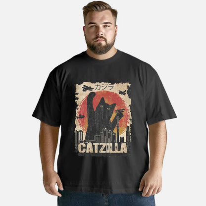 Vintage Catzilla Funny Black Cat Classic T-Shirt