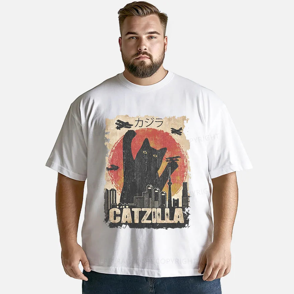 Vintage Catzilla Funny Black Cat Classic T-Shirt