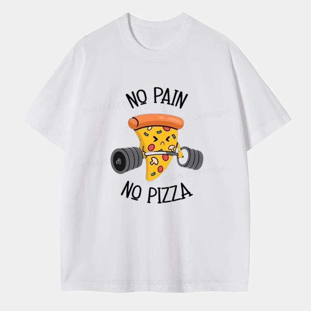 Vintage No Pain No Pizza Classic T-Shirt