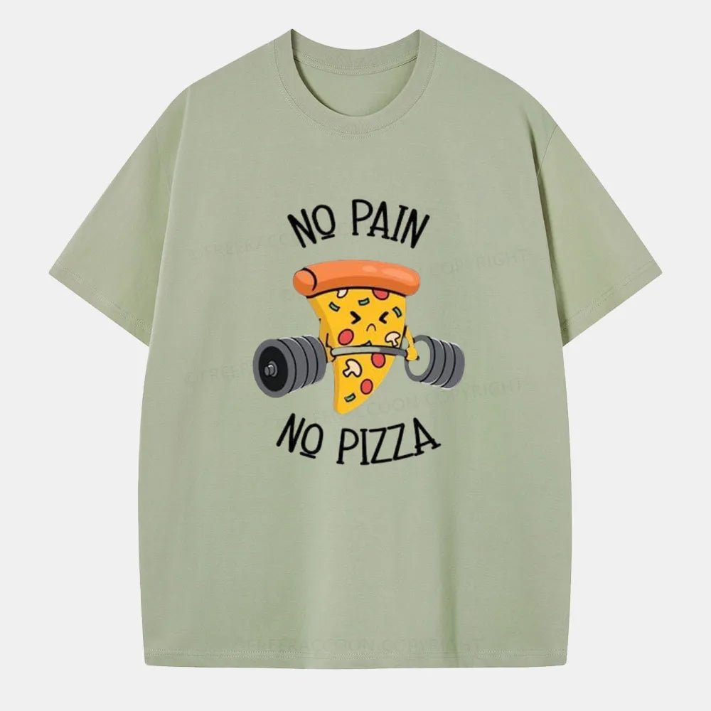 Vintage No Pain No Pizza Classic T-Shirt