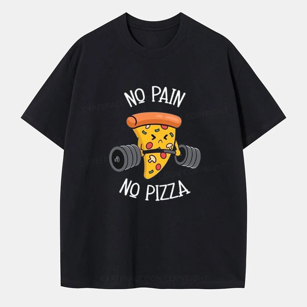 Vintage No Pain No Pizza Classic T-Shirt